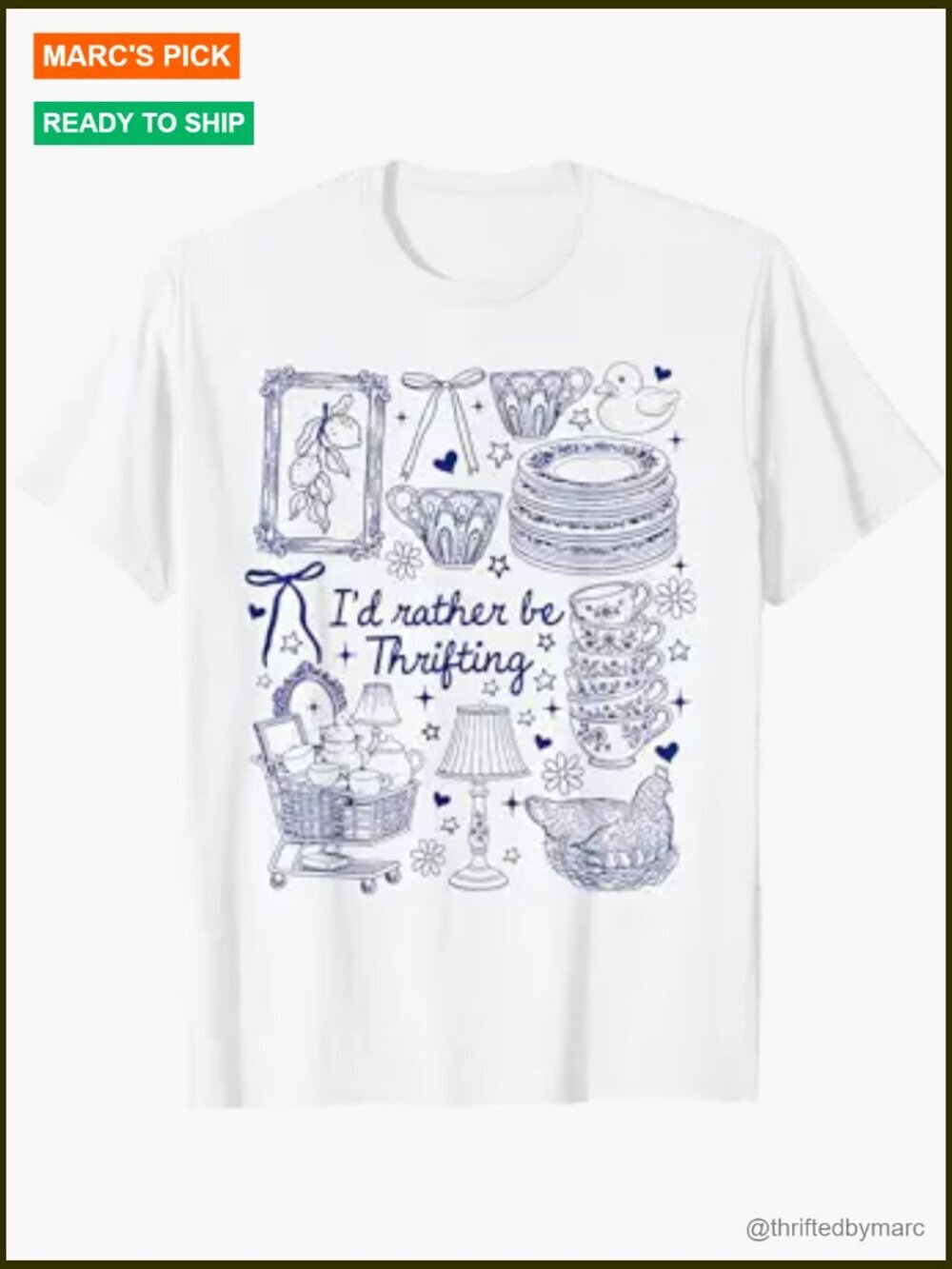Minimalist Thrift Vintage T-Shirt Cottagecore